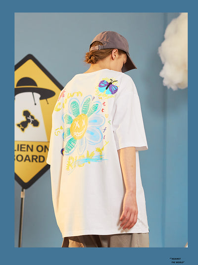 Camiseta Manga Corta Pareja Tendencia Nacional - Ropa de Verano Unisex - Image 13