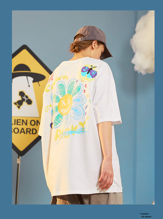 Camiseta Manga Corta Pareja Tendencia Nacional - Ropa de Verano Unisex - Image 13