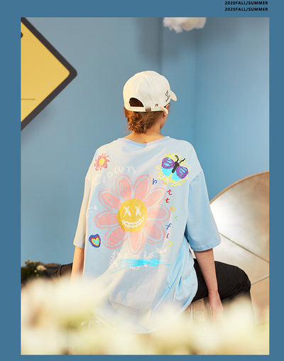 Camiseta Manga Corta Pareja Tendencia Nacional - Ropa de Verano Unisex - Image 15