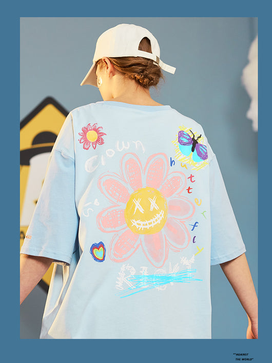Camiseta Manga Corta Pareja Tendencia Nacional - Ropa de Verano Unisex - Image 16