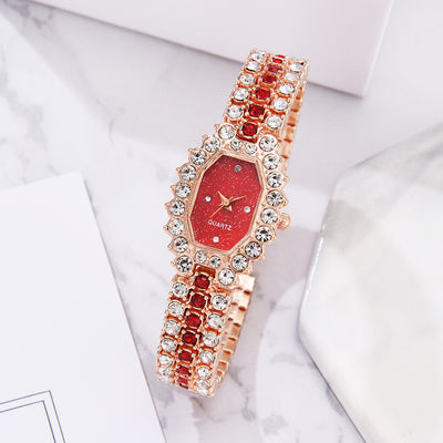 Reloj de Dama Diamantes Esmeralda Diseño Estelar - Image 8
