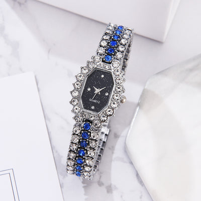 Reloj de Dama Diamantes Esmeralda Diseño Estelar - Image 9
