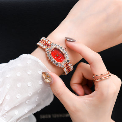 Reloj de Dama Diamantes Esmeralda Diseño Estelar - Image 11