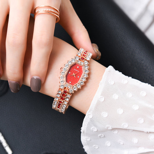 Reloj de Dama Diamantes Esmeralda Diseño Estelar - Image 12