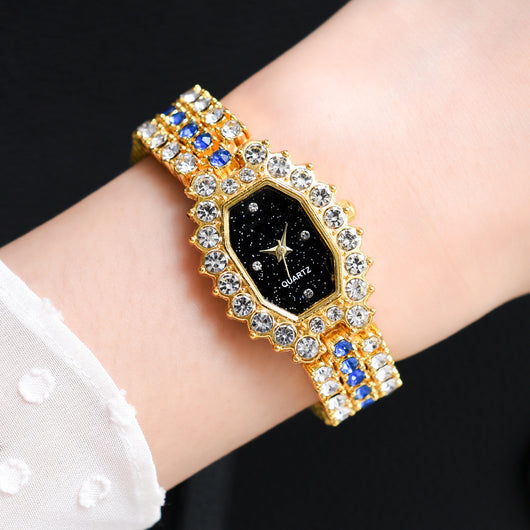 Reloj de Dama Diamantes Esmeralda Diseño Estelar - Image 14