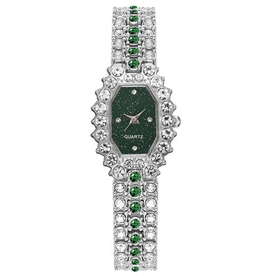 Reloj de Dama Diamantes Esmeralda Diseño Estelar - Image 21