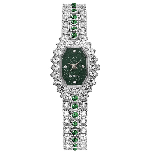 Reloj de Dama Diamantes Esmeralda Diseño Estelar - Image 21