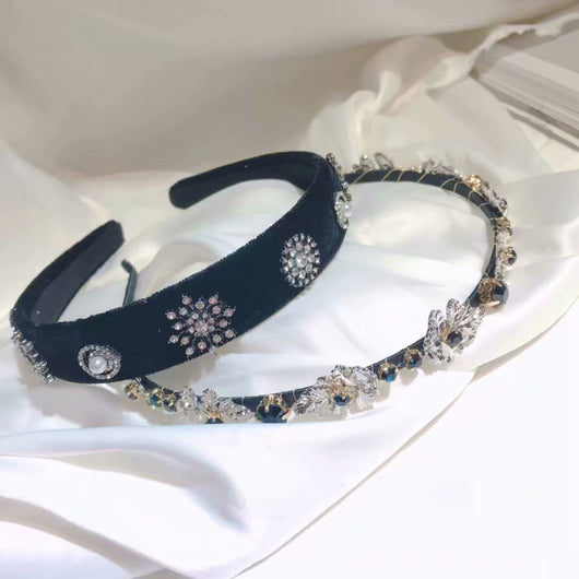 Diadema de Terciopelo con Diseño de Copo de Nieve para Mujeres - Image 7