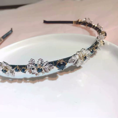 Diadema de Terciopelo con Diseño de Copo de Nieve para Mujeres - Image 14