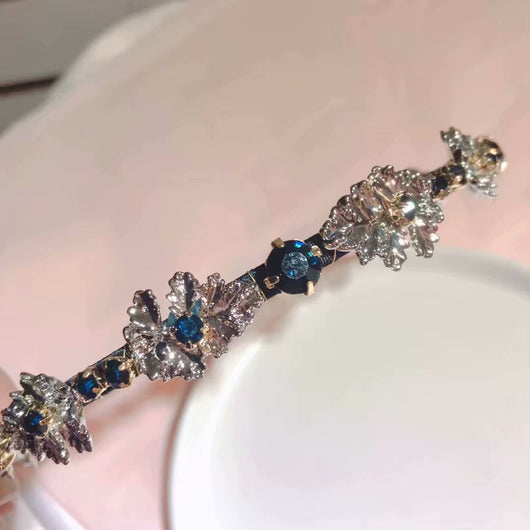 Diadema de Terciopelo con Diseño de Copo de Nieve para Mujeres - Image 15