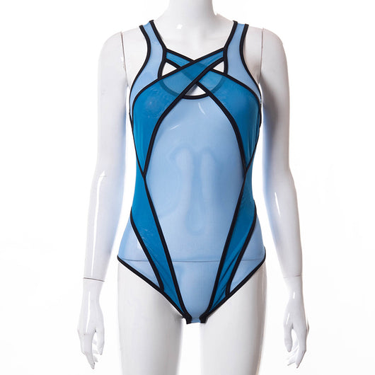 Body Transparente Sensual con Malla Calada - Image 16