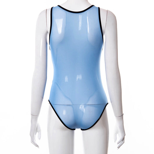 Body Transparente Sensual con Malla Calada - Image 18