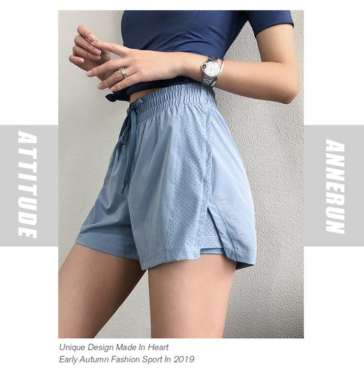 Shorts Deportivos Cintura Alta Mujer Secado Rápido - Image 12