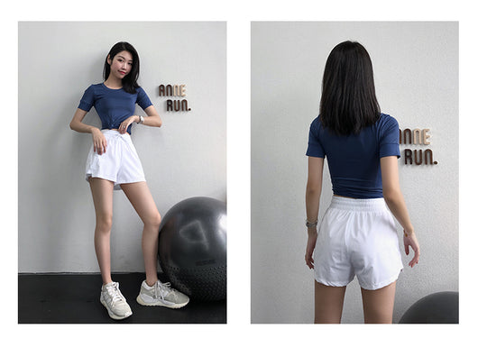 Shorts Deportivos Cintura Alta Mujer Secado Rápido - Image 22