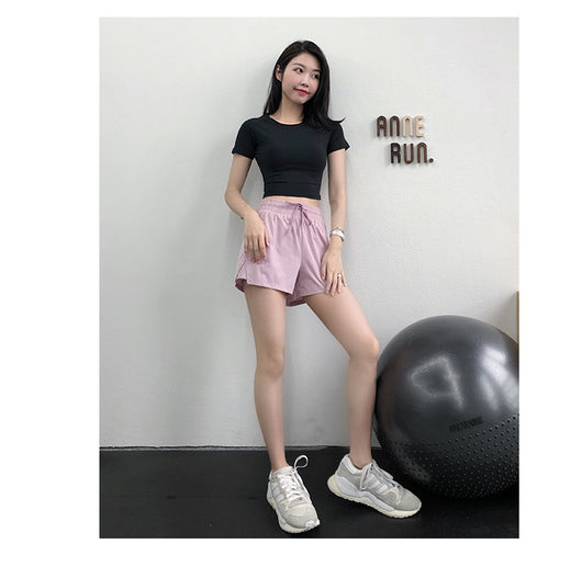Shorts Deportivos Cintura Alta Mujer Secado Rápido - Image 29