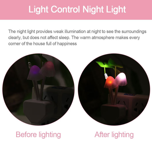 Lámpara Hongo LED con Sensor de Luz, 3 Colores - Image 14