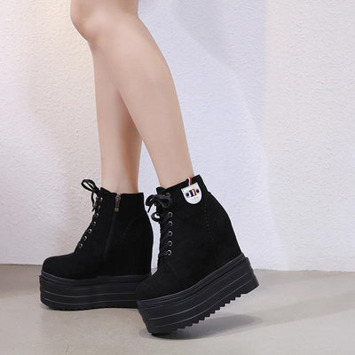 Botas Martin Estilo Salvaje con Aumento Interno 14CM para Mujer - Image 10