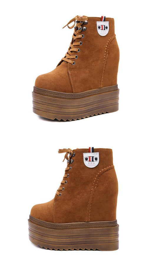 Botas Martin Estilo Salvaje con Aumento Interno 14CM para Mujer - Image 20