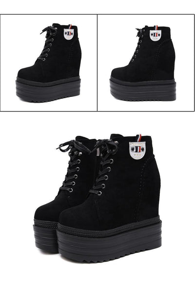 Botas Martin Estilo Salvaje con Aumento Interno 14CM para Mujer - Image 21