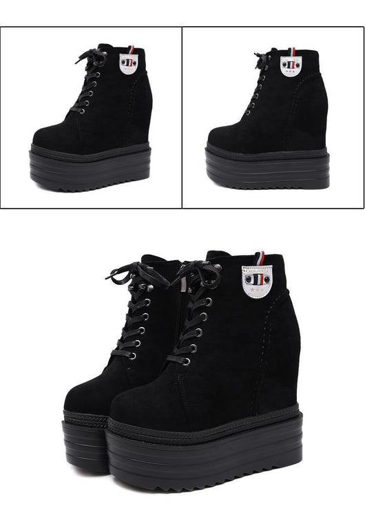 Botas Martin Estilo Salvaje con Aumento Interno 14CM para Mujer - Image 21