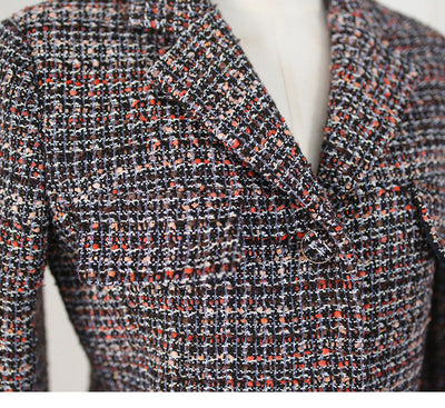 Conjunto Elegante Dos Piezas: Abrigo de Lana Ajustado y Falda Cuello Redondo - Image 23