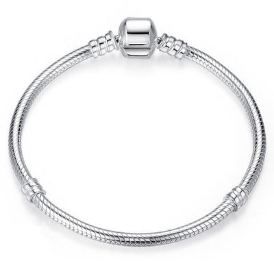 Pulsera de Plata S925 con Gemelos Lisos - Estilo Clásico Versátil