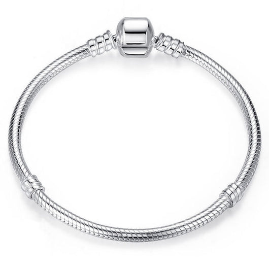 Pulsera de Plata S925 con Gemelos Lisos - Estilo Clásico Versátil