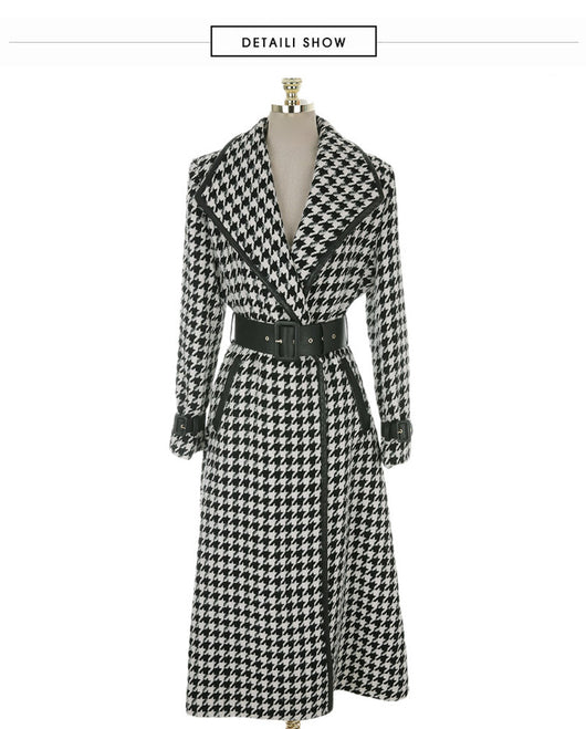 Abrigo Largo Estilo Western con Solapa y Cintura Ajustable - Image 13