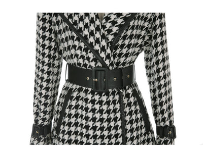 Abrigo Largo Estilo Western con Solapa y Cintura Ajustable - Image 15