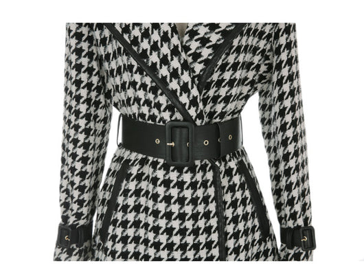 Abrigo Largo Estilo Western con Solapa y Cintura Ajustable - Image 15