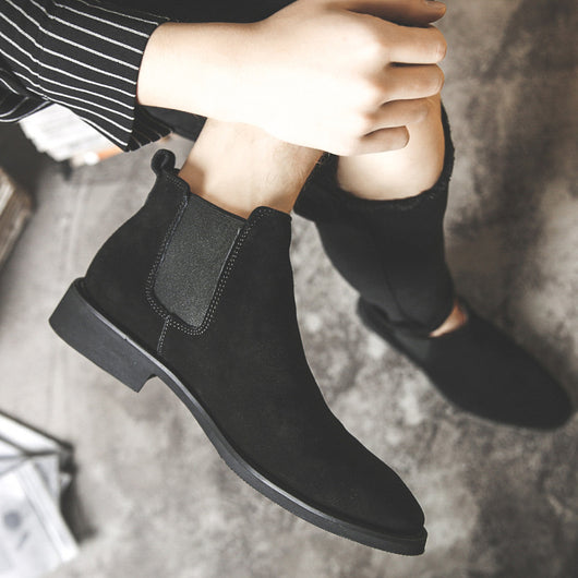 Botas de Cuero Puntiagudas Altas para Hombre - Image 2