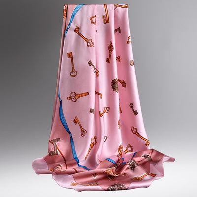 Pañuelo de Seda Multiusos para Primavera - Turbante Elegante Femenino - Image 13