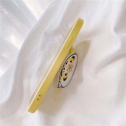Funda Protectora Tiger Amarilla con Soporte de Silicona para Teléfono - Image 11