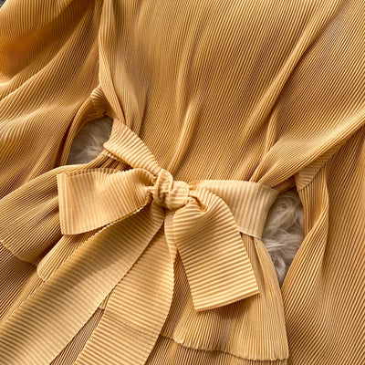 Conjunto Elegante: Blusa de Gasa con Mangas Abullonadas y Pantalón Ancho - Image 32