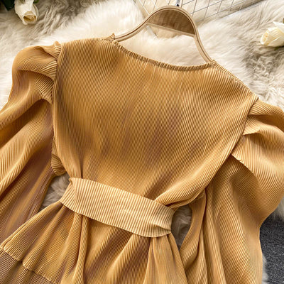 Conjunto Elegante: Blusa de Gasa con Mangas Abullonadas y Pantalón Ancho - Image 38