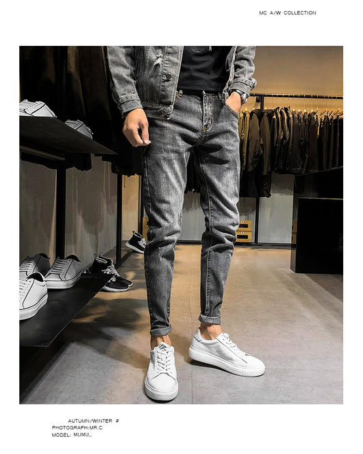 Jeans Slim Retro para Hombre - Estilo Clásico Moderno - Image 6