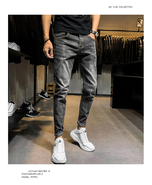 Jeans Slim Retro para Hombre - Estilo Clásico Moderno - Image 7