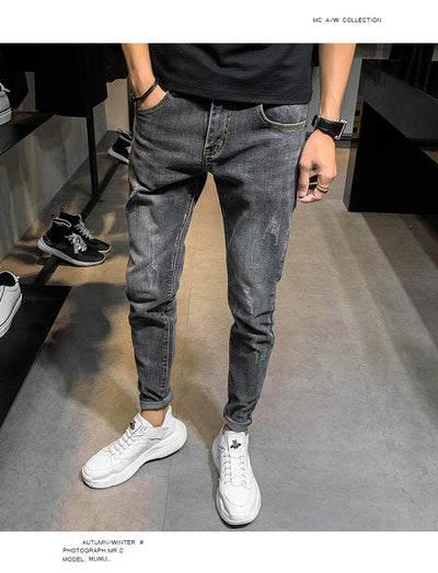 Jeans Slim Retro para Hombre - Estilo Clásico Moderno - Image 8