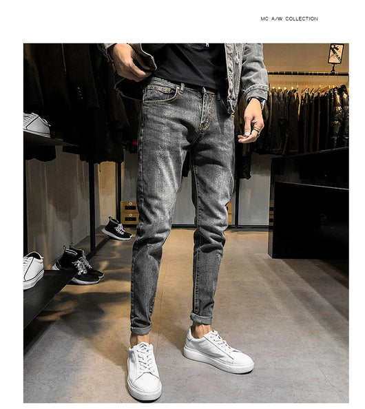 Jeans Slim Retro para Hombre - Estilo Clásico Moderno - Image 10