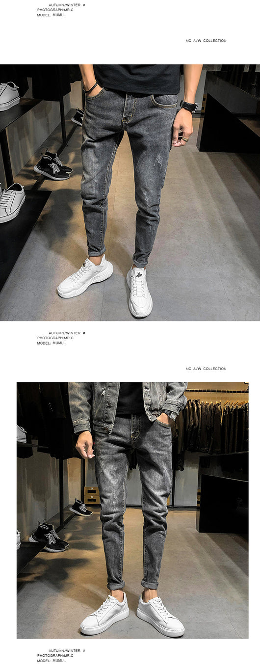 Jeans Slim Retro para Hombre - Estilo Clásico Moderno - Image 11