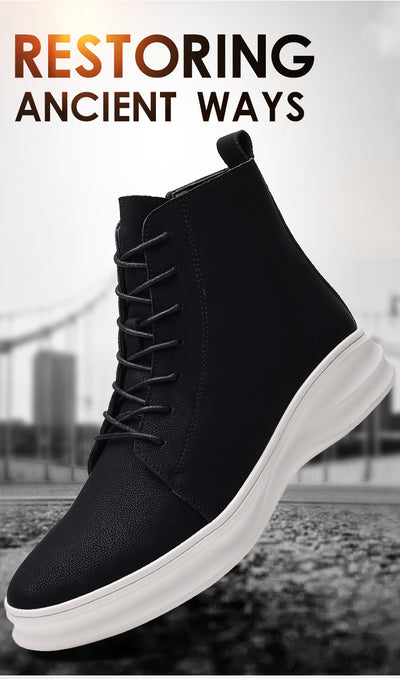 Botas Martin Negras con Malla Interna y Punta Redonda - Image 8