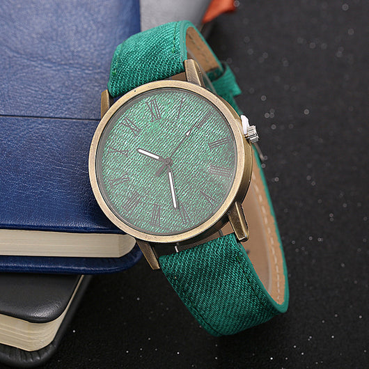 Pulsera Reloj Fashion de Denim para Mujer - Estilo Explosivo - Image 11