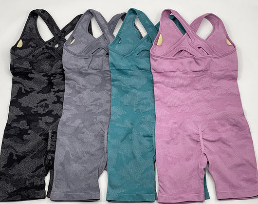 Traje de Yoga Aéreo con Espalda Descubierta Ajustado y Elegante - Image 29