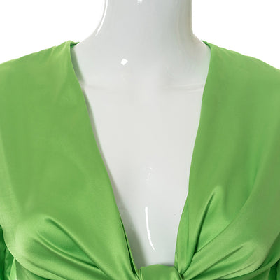 Blusa Larga sin Cuello con Cintas Laterales - Diseño Minimalista - Image 14