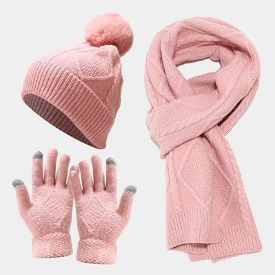 Conjunto de 3 Piezas: Gorro, Bufanda y Guantes para Otoño e Invierno - Image 20