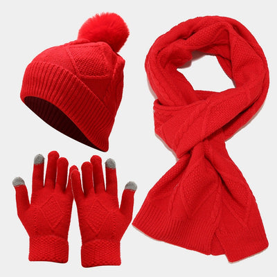 Conjunto de 3 Piezas: Gorro, Bufanda y Guantes para Otoño e Invierno - Image 22