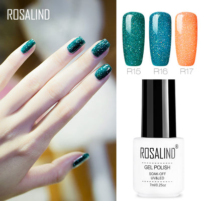 Uñas de Terapia Lumínica Arcoíris con Diseño de Estrellas - 29 Colores - Image 3