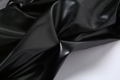 Pantalón de Cuero PU Cintura Alta con Bolsillo Lateral - Estilo Urbano Casual - Image 20