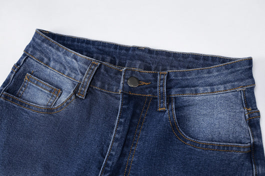 Jeans Talle Alto Slim Fit Pierna Ancha para Mujer - Image 8