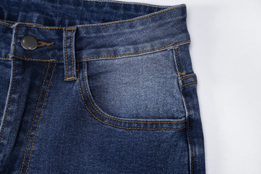 Jeans Talle Alto Slim Fit Pierna Ancha para Mujer - Image 9